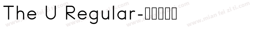The U Regular字体转换